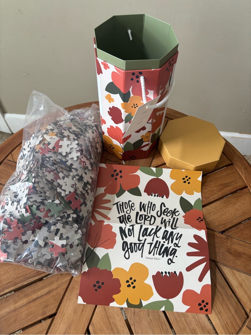 NEW Seek The Lord Jigsaw Puzzle 1000 Pc Psalm 34:10 Floral